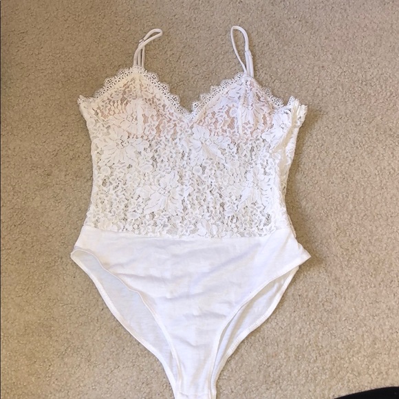 Tops White Lace Body Suit Poshmark — free download